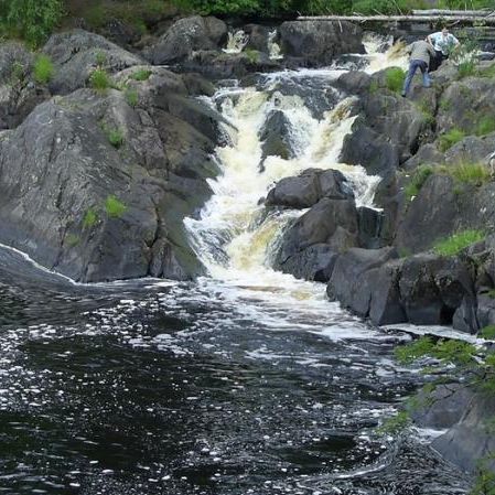 Рускеальский водопад. Живописный водопад на реке Тохма, расположенный прямо на трассе в сторону Рускеала. Кинозрителям может быть знаком по фильму «А зори здесь тихие».